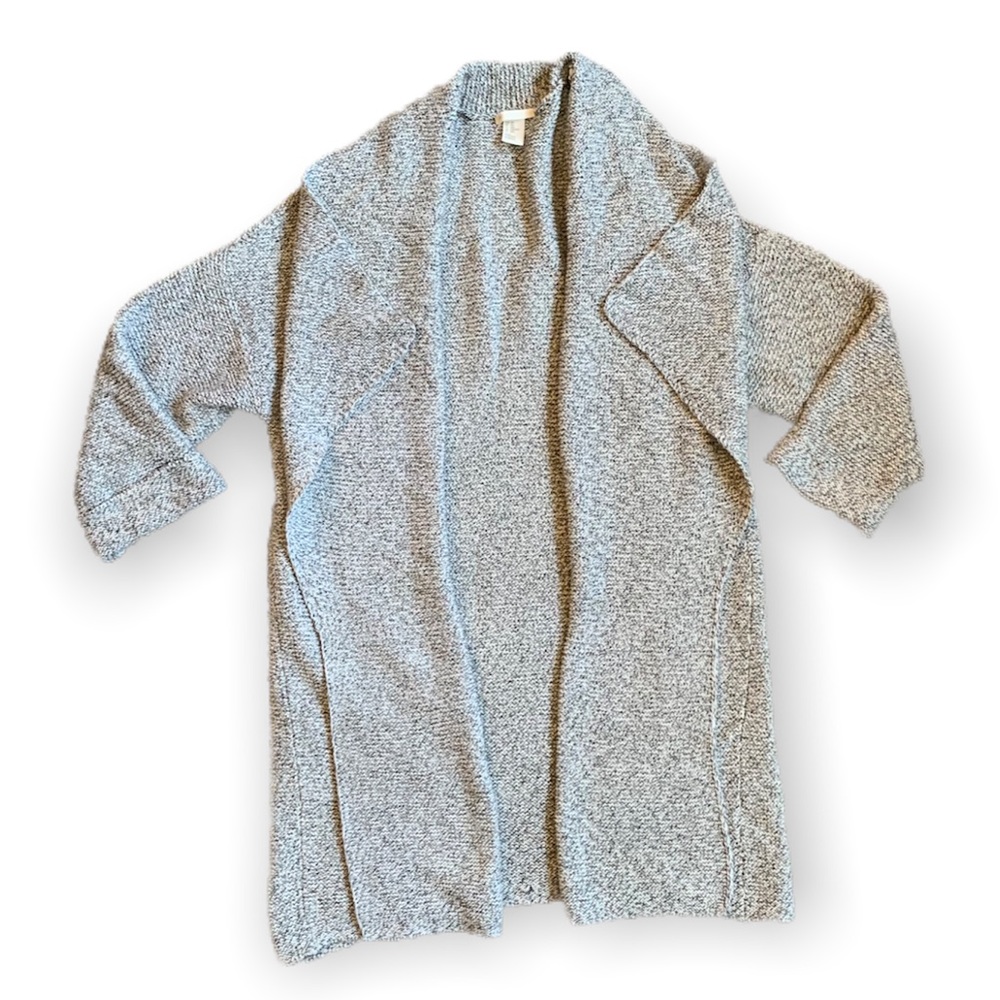 H&M Slouchy Knit Cardigan Chunky Knit Cardigan Comfy Sweater Gray Fall Autumn